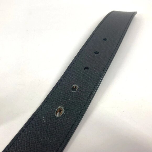 LOUIS VUITTON M6897V Taiga CeintureLV Initial 35MM belt Leather Black - Picture 9 of 15